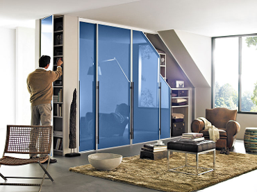 Fitted Wardrobe With Sloping Ceiling Sliding Doors