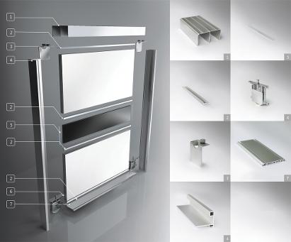 Standard floor based sliding door system